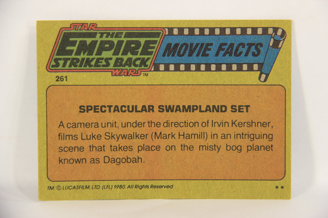 Star Wars Empire Strikes Back 1980 Card #261 Spectacular Swampland Set ENG L019181