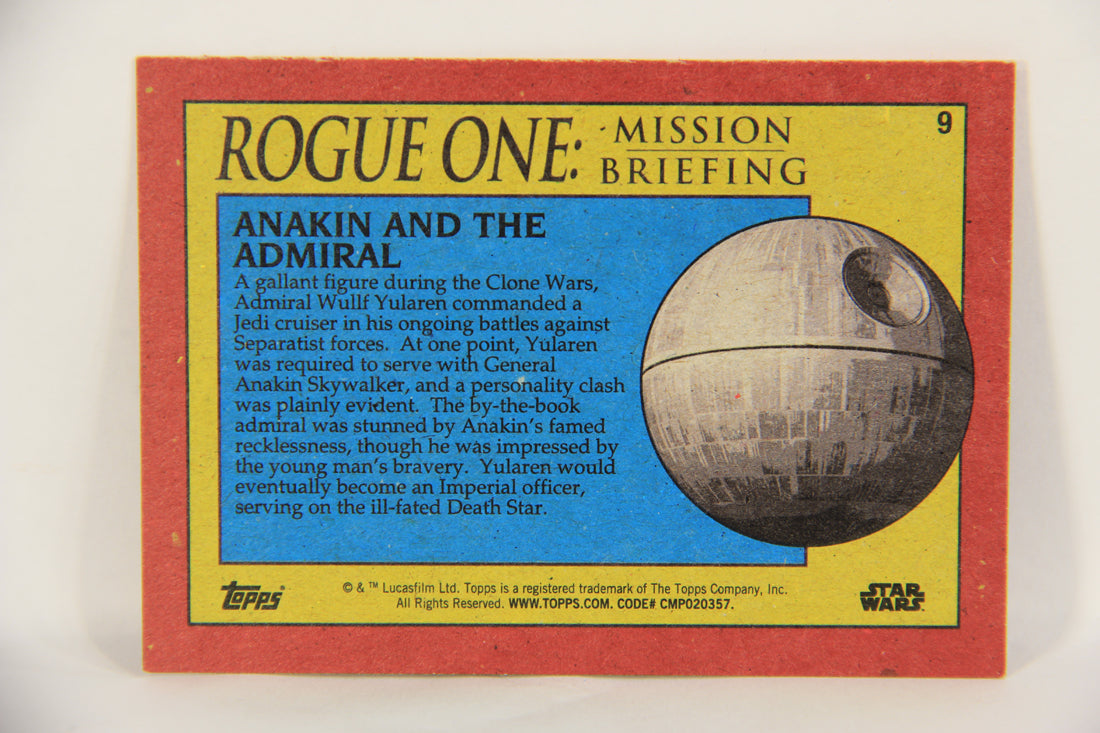 SW Rogue One Mission Briefing 2016 Card #9 Anakin And The Admiral ENG L019263