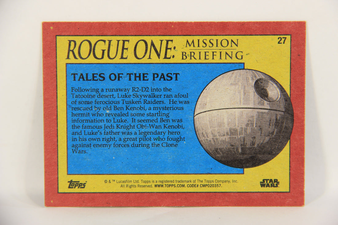 SW Rogue One Mission Briefing 2016 Trading Card #27 Tales Of The Past ENG L019266