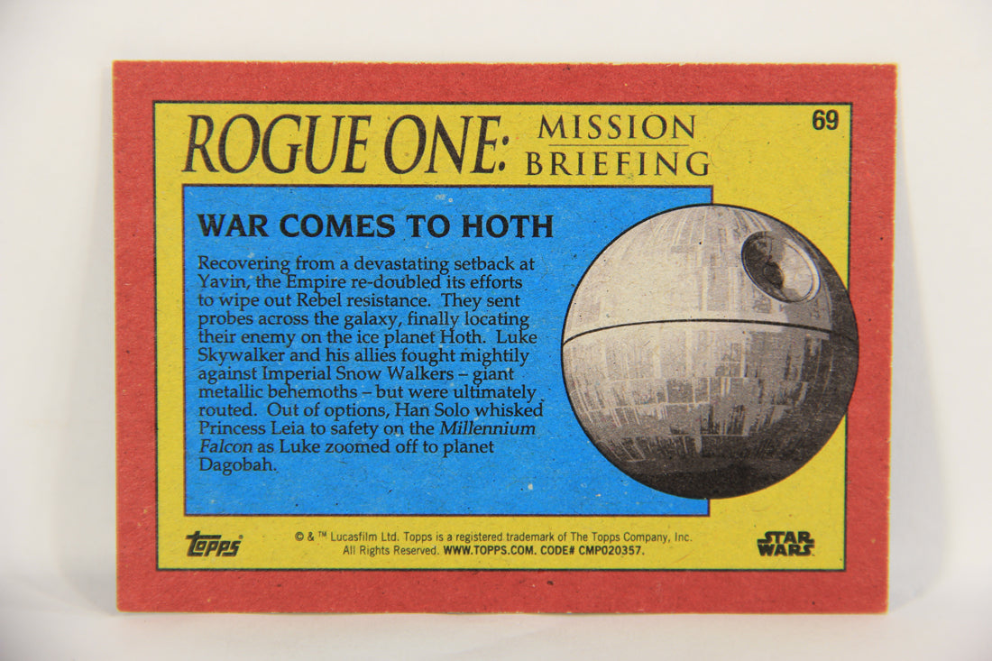 SW Rogue One Mission Briefing 2016 Trading Card #69 War Comes To Hoth ENG L019274