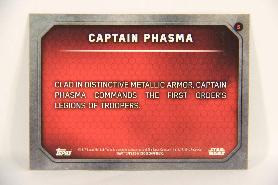 Star Wars The Force Awakens 2015 Trading Card #5 Captain Phasma ENG Topps L019278