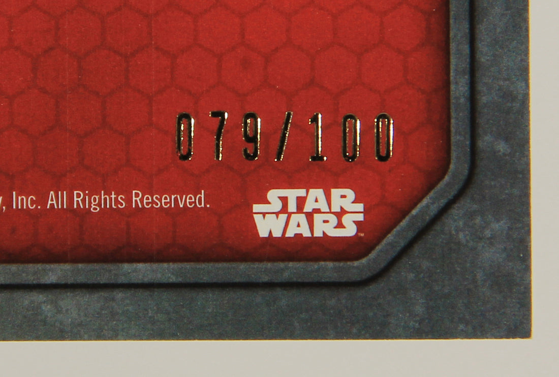 Star Wars The Force Awakens 2015 Card #85 Finn's Grand Plan ENG Gold 079/100 L019295