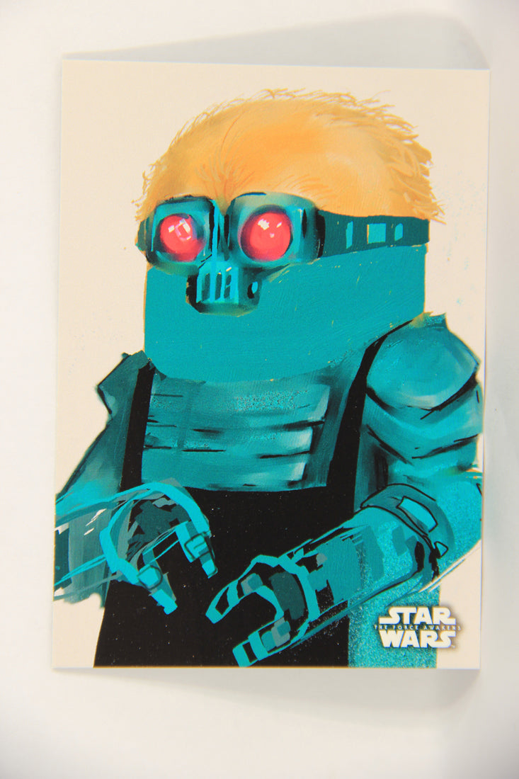Star Wars The Force Awakens 2015 Card #14 Of 20 Blue Goggles ENG Concept Art L019301
