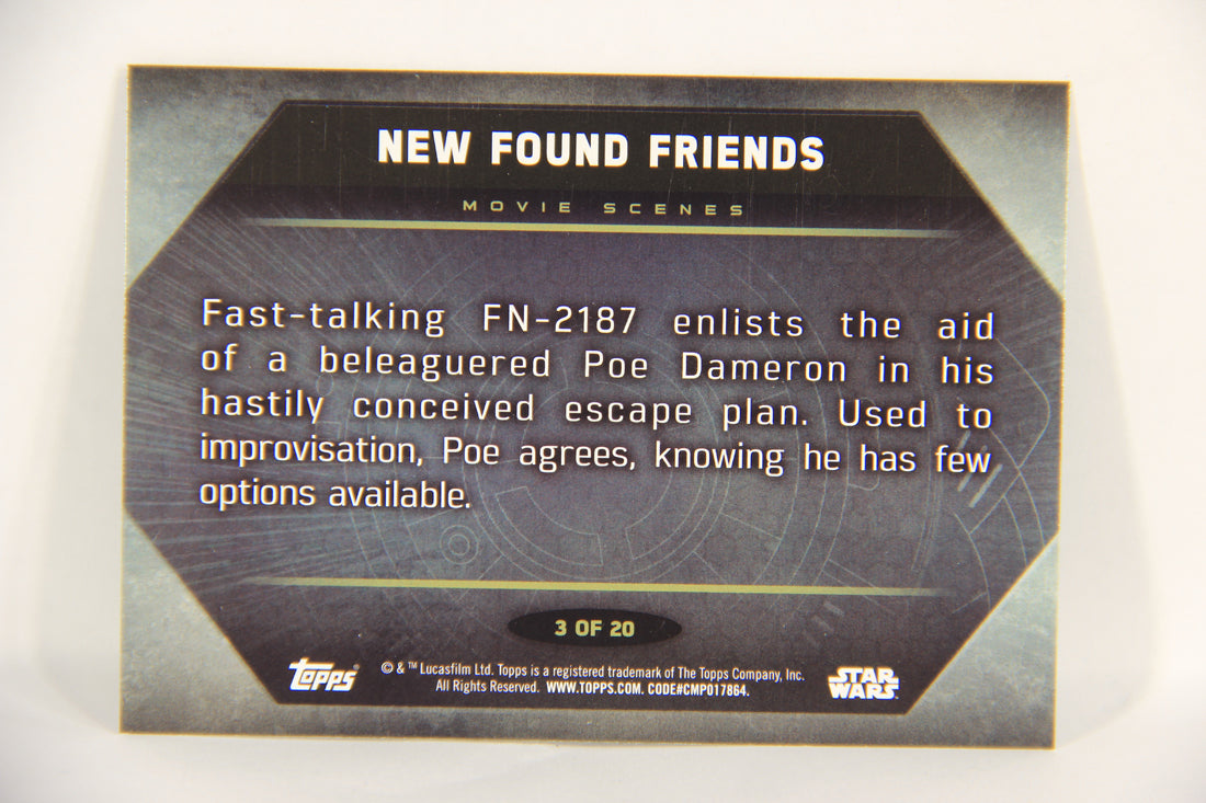 Star Wars The Force Awakens 2015 Card #3 Of 20 New Found Friends ENG Topps L019306