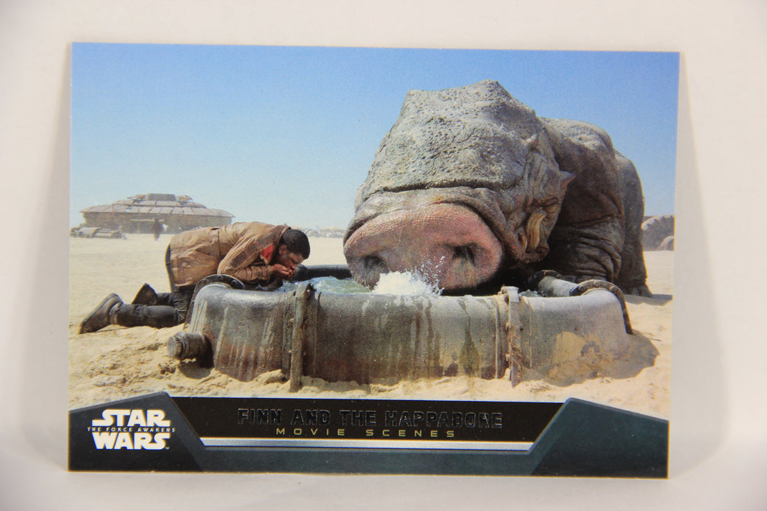 Star Wars The Force Awakens 2015 Card #4 Of 20 Finn And The Happabore ENG L019307