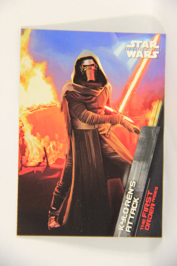 Star Wars The Force Awakens 2015 Trading Card #FO-1 Kylo Ren's Attack ENG L019312
