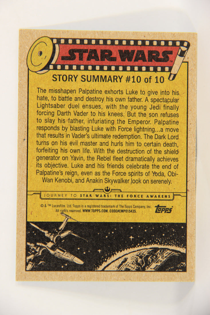 SW The Force Awakens Journey 2015 Card #70 Lessons From Ben ENG Blue L019325