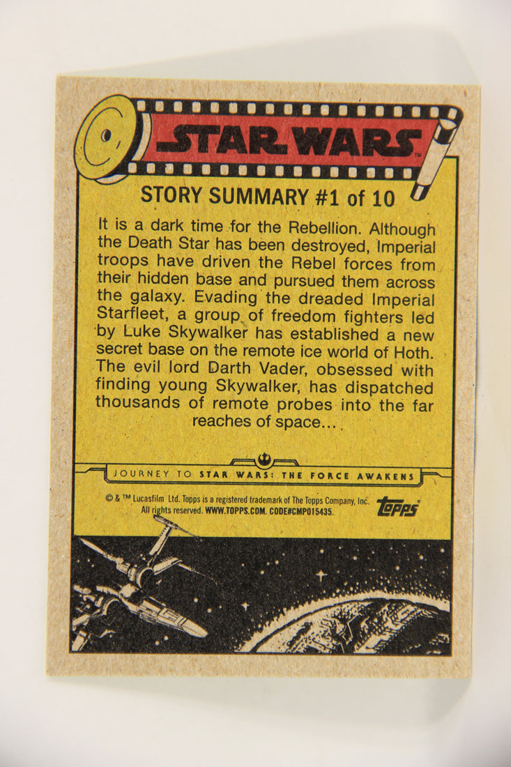 SW The Force Awakens Journey 2015 Card #41 Luke's Frozen Expedition ENG Slime Green L019334