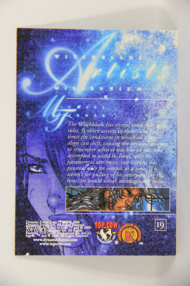 Witchblade Millennium 2000 Card #19 Irons With Paranormal Attributes ENG L019358