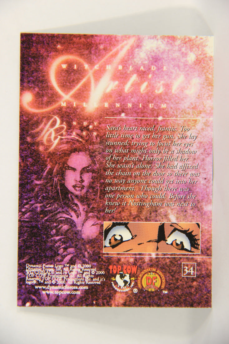 Witchblade Millennium 2000 Trading Card #34 Sara's Heart Raced Frantic ENG L019373