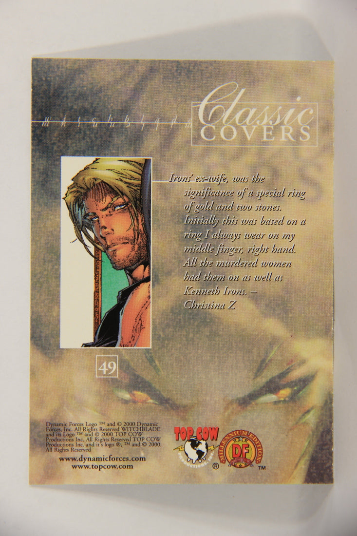 Witchblade Millennium 2000 Card #49 Murdered Women With Gold Ring ENG L019388