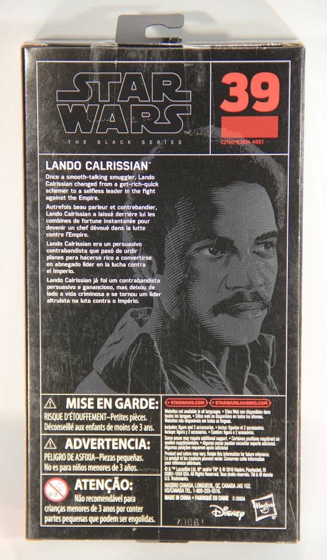 Star Wars Lando Calrissian #39 Black Series 6 Inch Figure Empire Strikes Back L019420