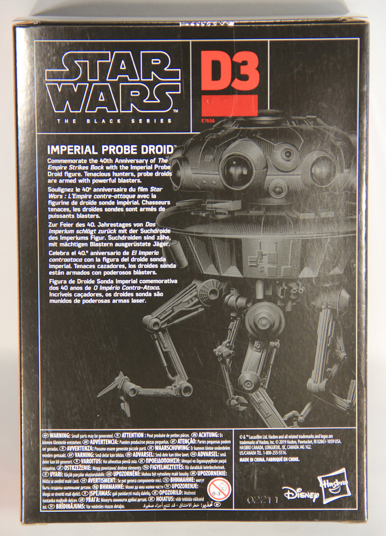 Star Wars Imperial Probe Droid #D3 Black Series 6 Inch ESB 40th Anniversary L019424