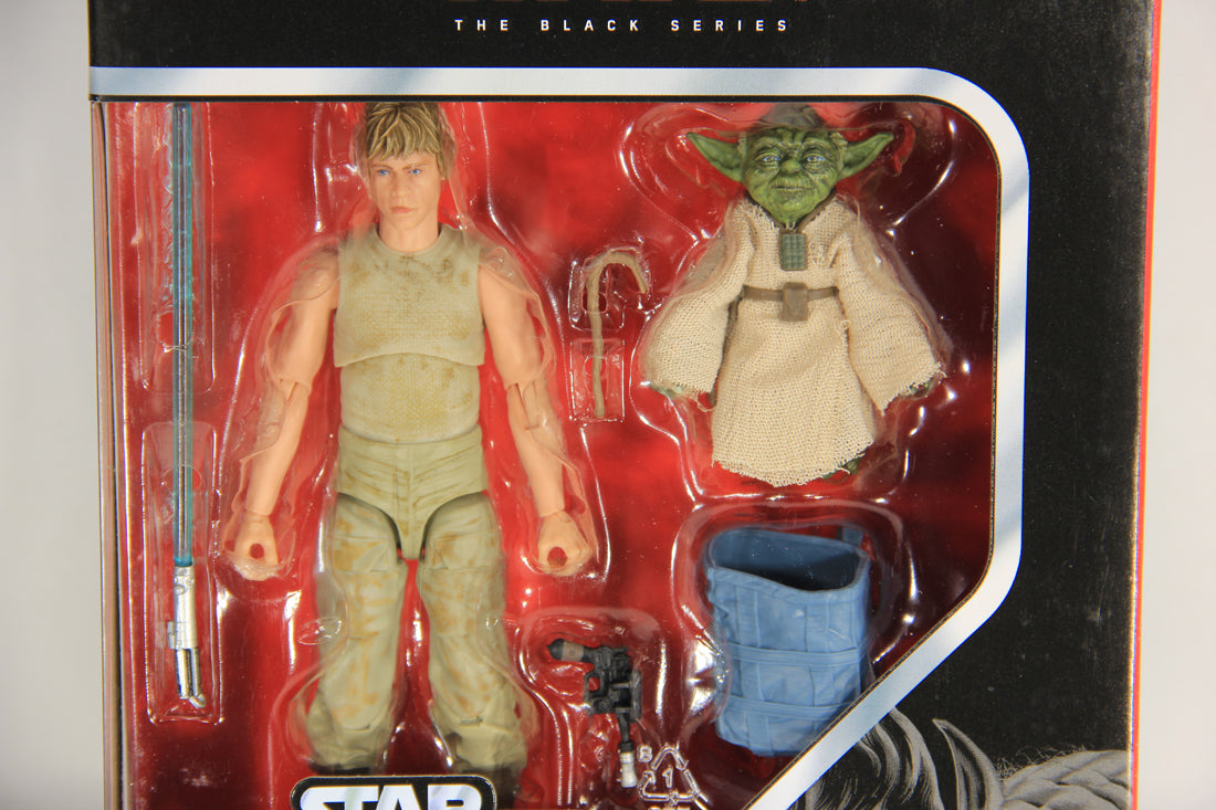 Star Wars Luke Skywalker & Yoda Jedi Training #D4 Black Series 6" 40th Anniv. L019425