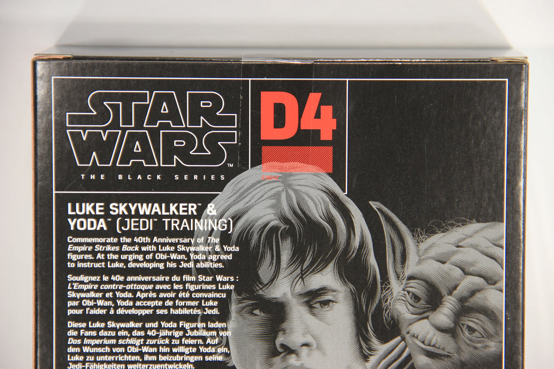 Star Wars Luke Skywalker & Yoda Jedi Training #D4 Black Series 6" 40th Anniv. L019425