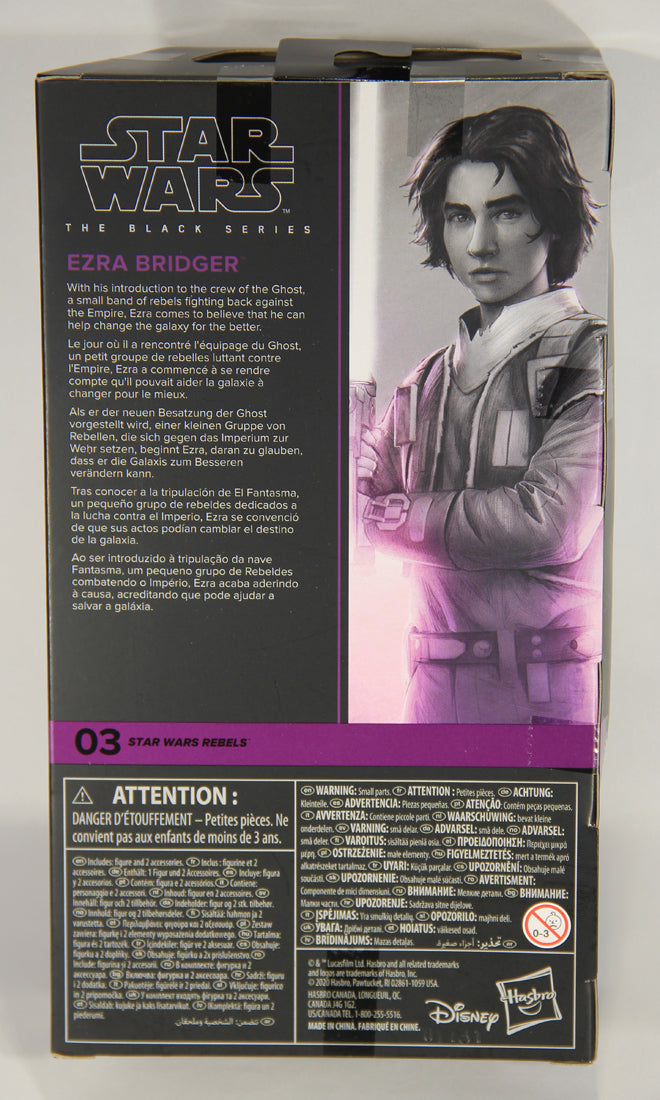 Star Wars Ezra Bridger #03 Rebels Black Series Galaxy Exclusive 6 Inch Figure L019426