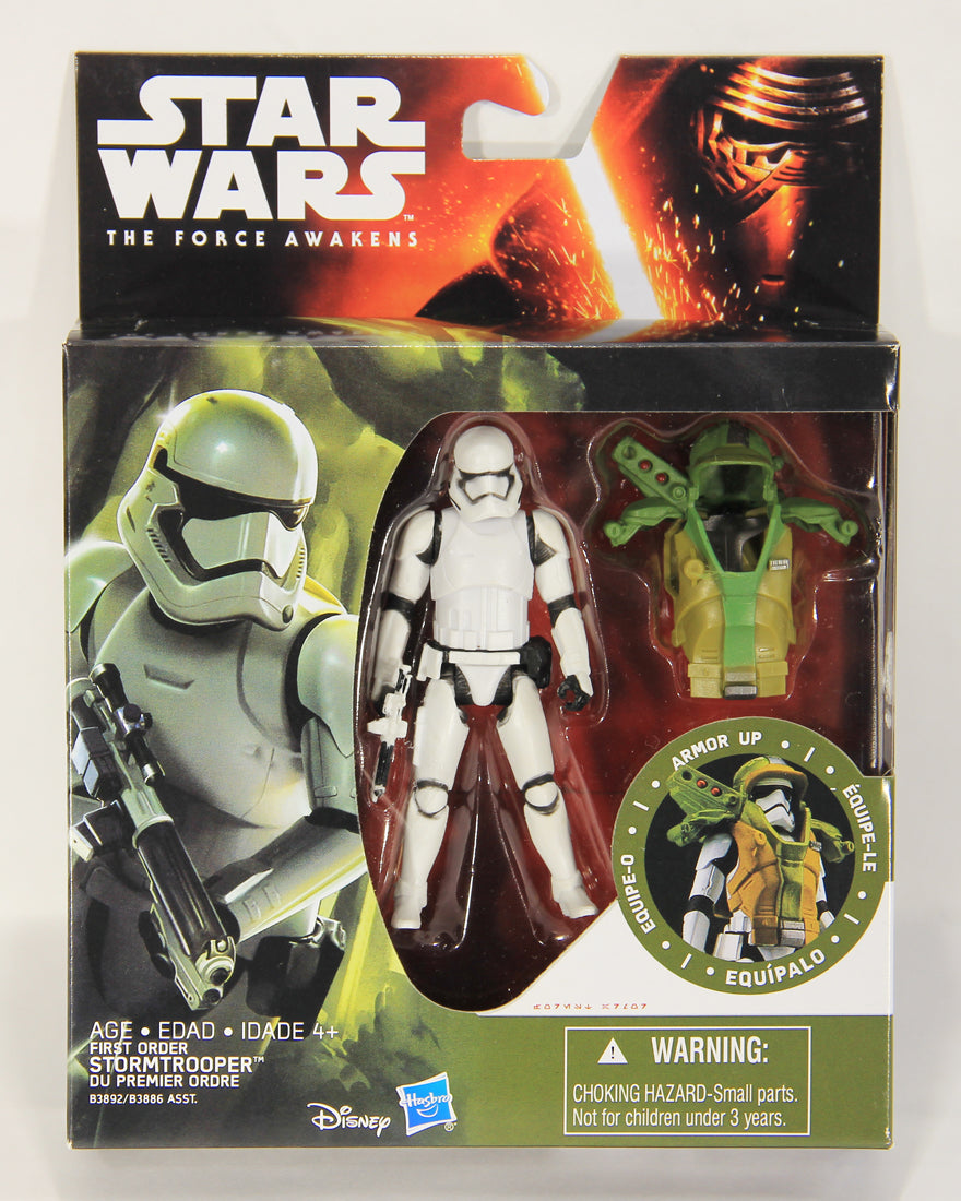 Star Wars Force Awakens First Order Stormtrooper Action Figure Armor Up L019447