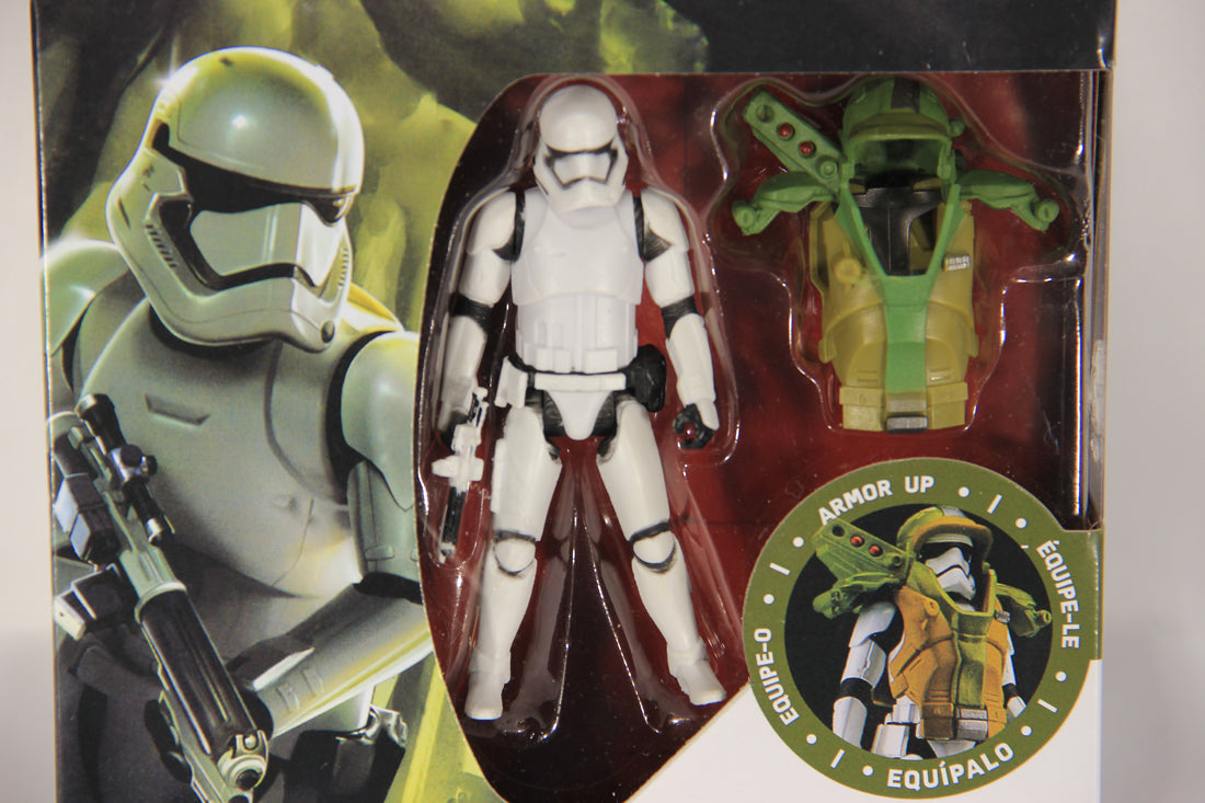 Star Wars Force Awakens First Order Stormtrooper Action Figure Armor Up L019447