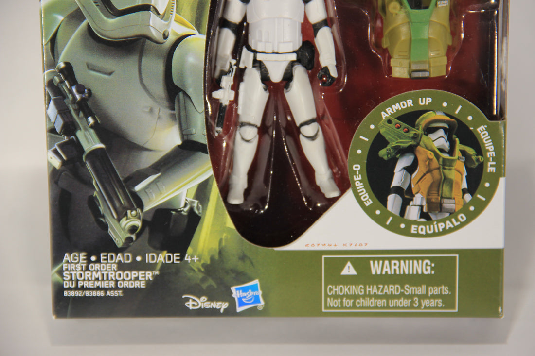 Star Wars Force Awakens First Order Stormtrooper Action Figure Armor Up L019447