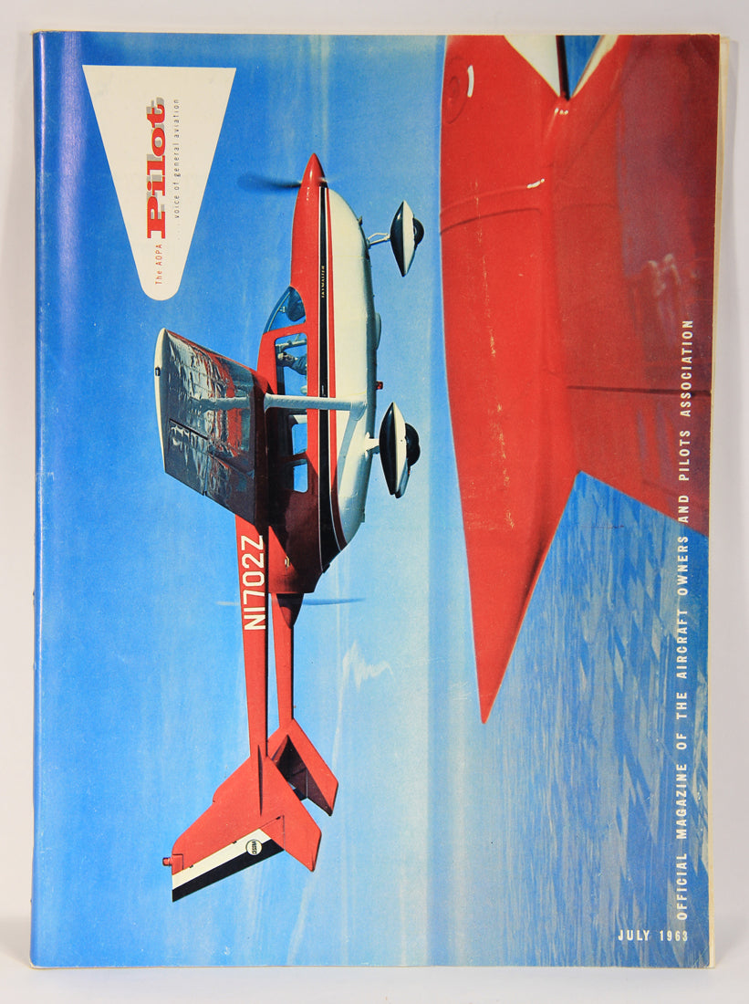 AOPA Pilot Magazine July 1963 Vol. 6 No. 8 ENG Vintage ACIDIC ODOR L019454