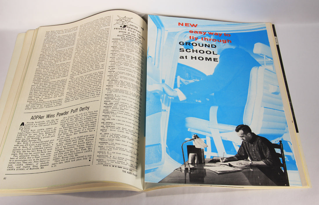 AOPA Pilot Magazine August 1963 Vol. 6 No. 9 ENG Vintage ACIDIC ODOR L019455