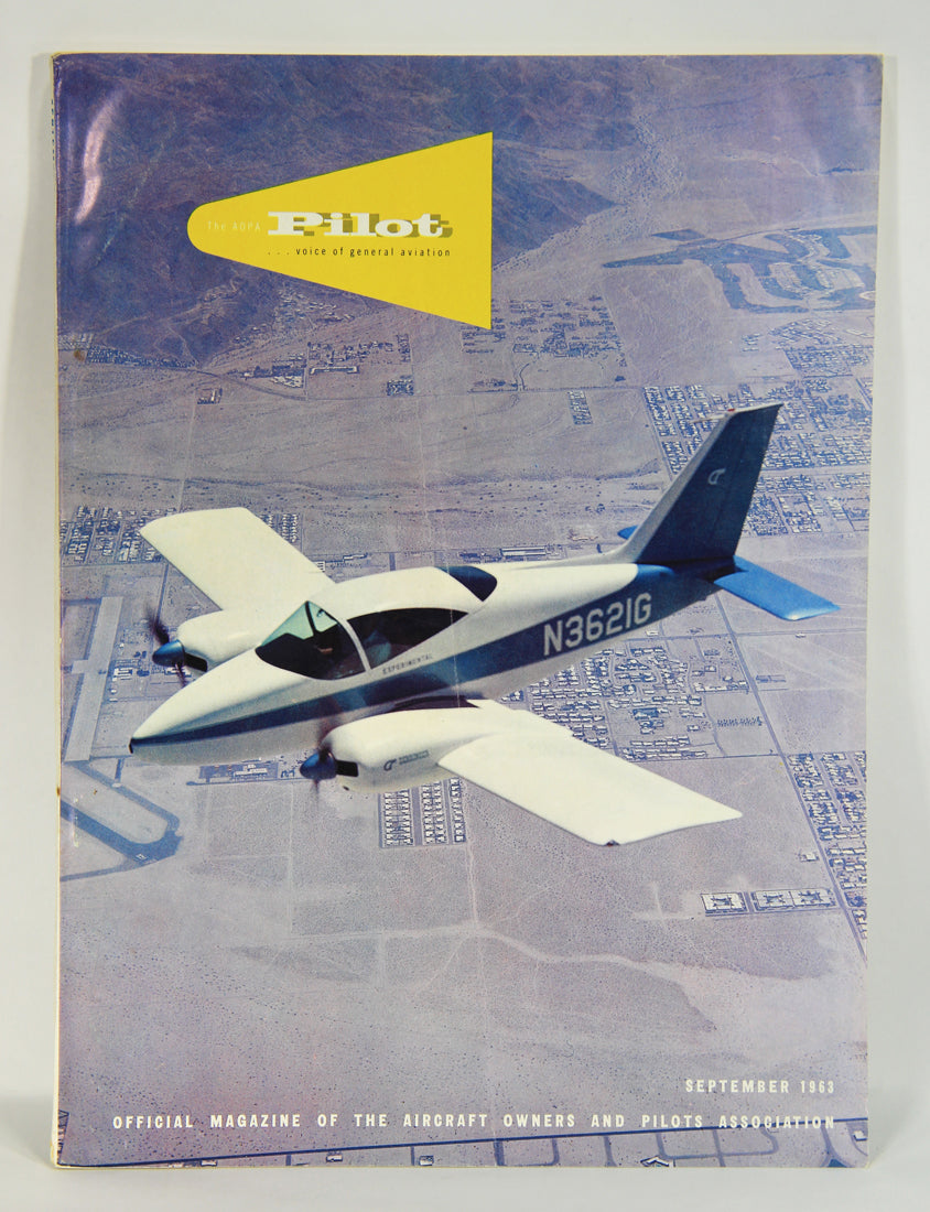 AOPA Pilot Magazine September 1963 Vol. 6 No. 10 ENG Vintage ACIDIC ODOR L019457