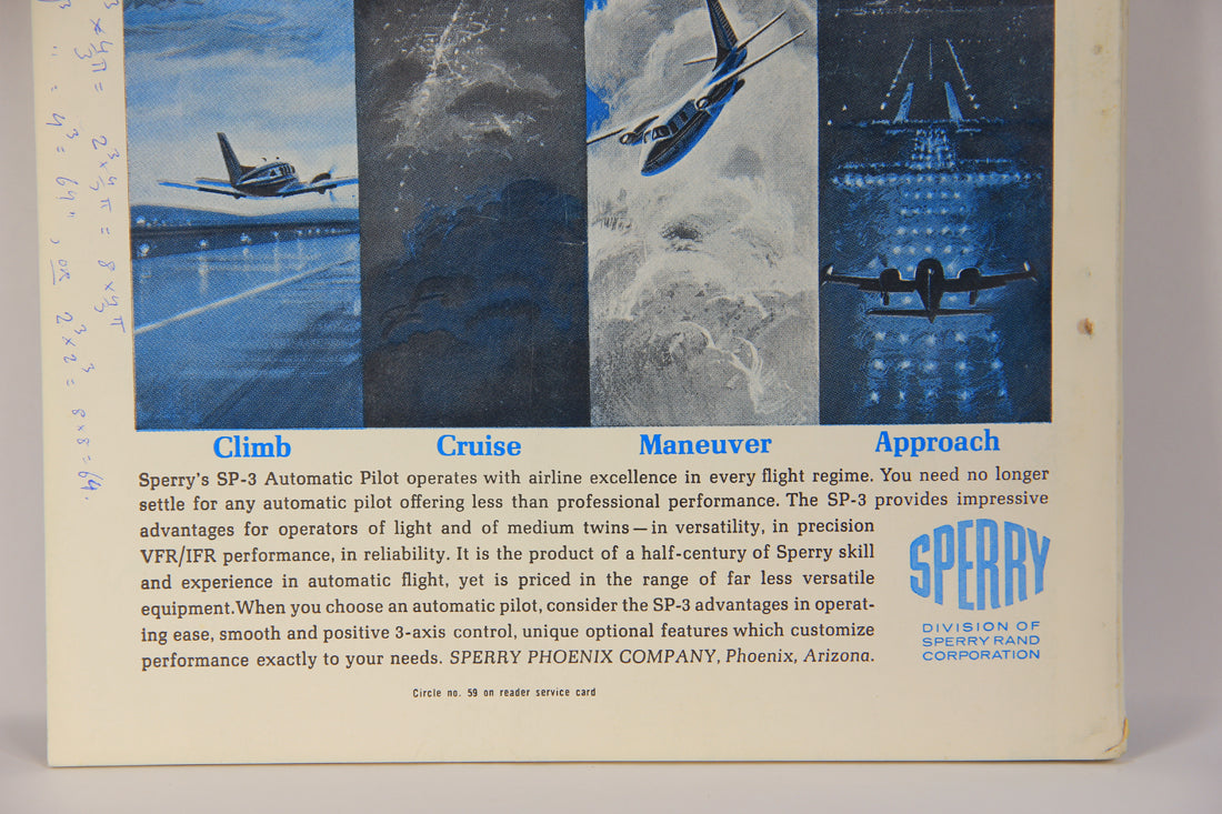AOPA Pilot Magazine September 1963 Vol. 6 No. 10 ENG Vintage ACIDIC ODOR L019457