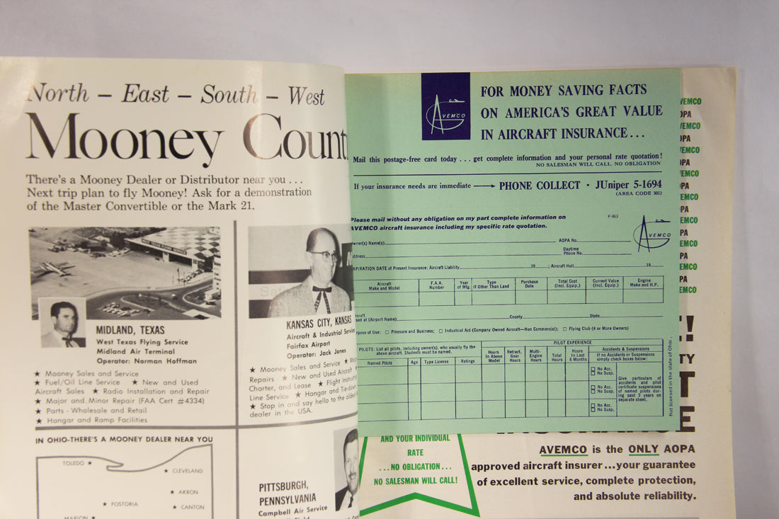 AOPA Pilot Magazine September 1963 Vol. 6 No. 10 ENG Vintage ACIDIC ODOR L019457