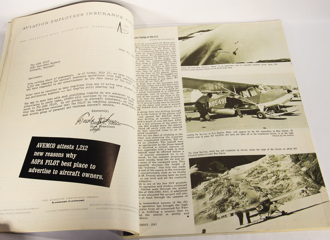 AOPA Pilot Magazine September 1963 Vol. 6 No. 10 ENG Vintage ACIDIC ODOR L019457