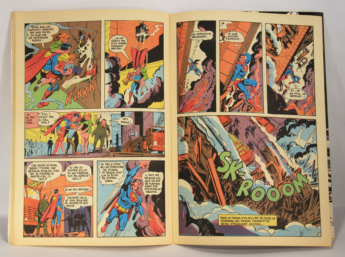 Superman No 54 Bronze Age 1972 Interpresse French Comic Book ACIDIC ODOR L019458