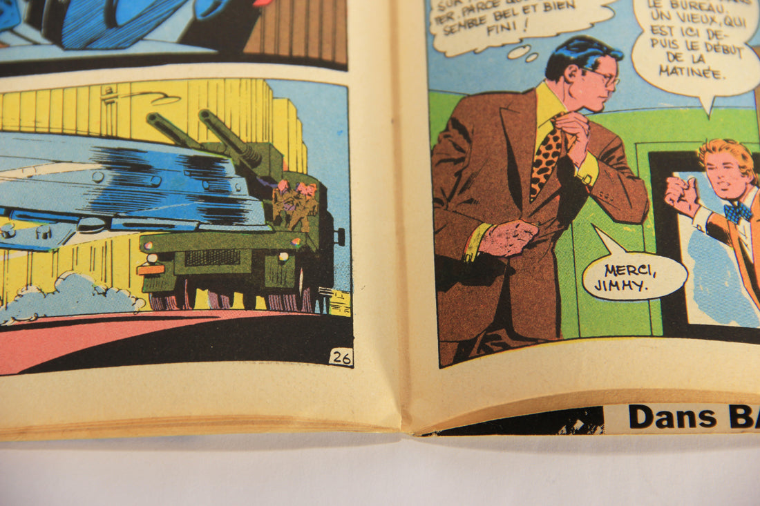 Superman No 54 Bronze Age 1972 Interpresse French Comic Book ACIDIC ODOR L019458