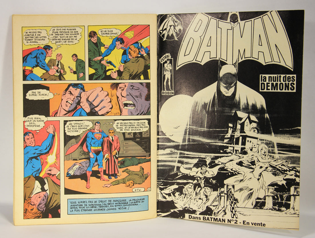 Superman No 54 Bronze Age 1972 Interpresse French Comic Book ACIDIC ODOR L019458