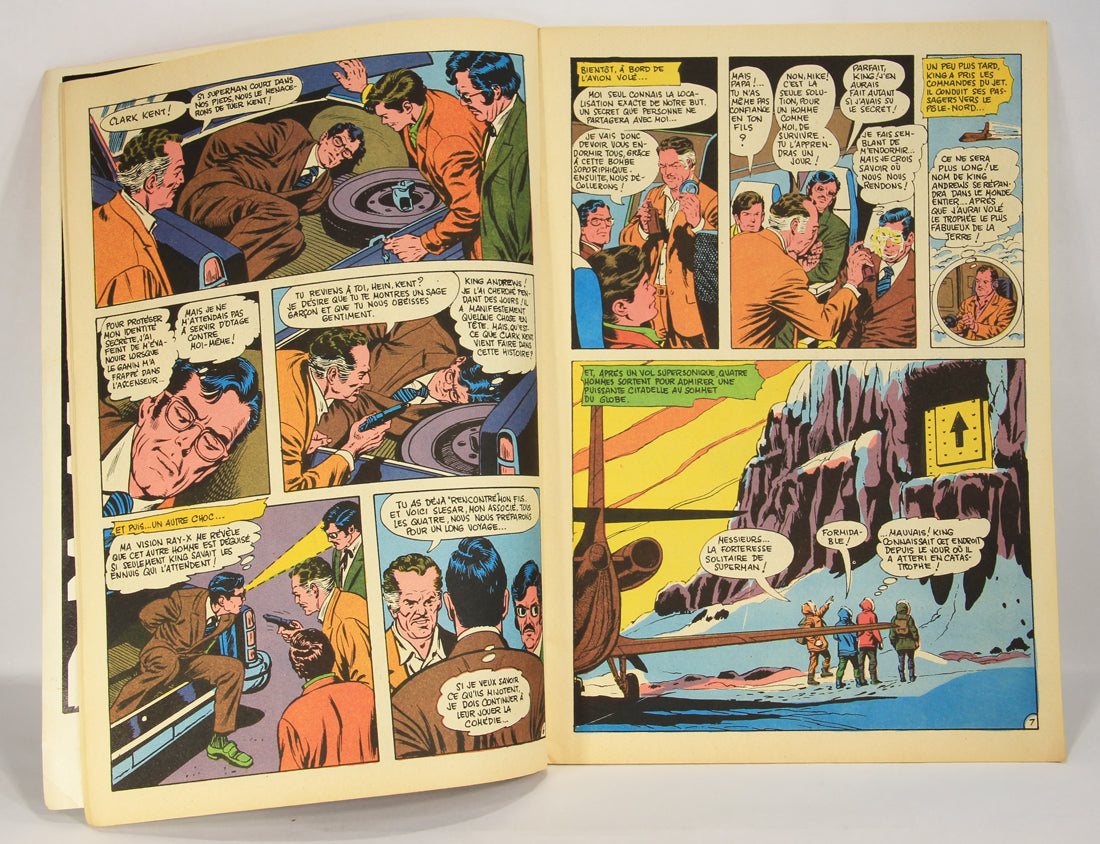 Superman No 54 Bronze Age 1972 Interpresse French Comic Book ACIDIC ODOR L019458