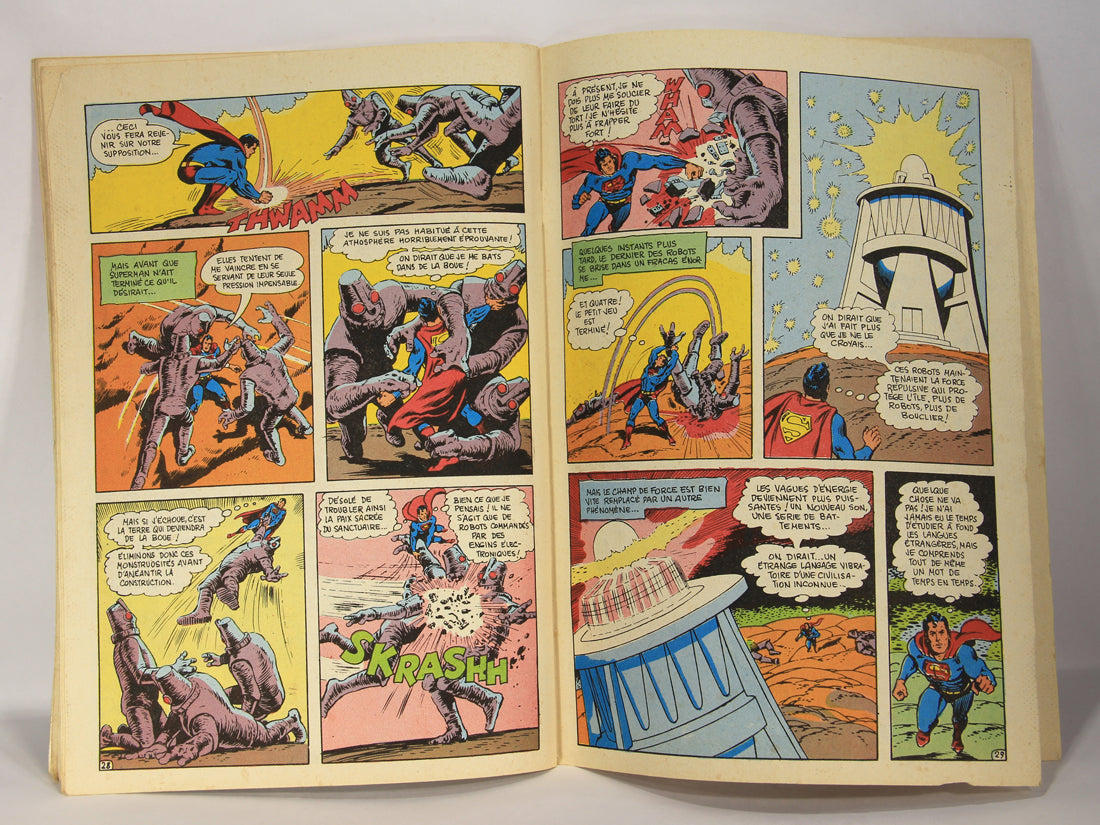 Superman No 60 Bronze Age 1972 Interpresse French Comic Book ACIDIC ODOR L019459