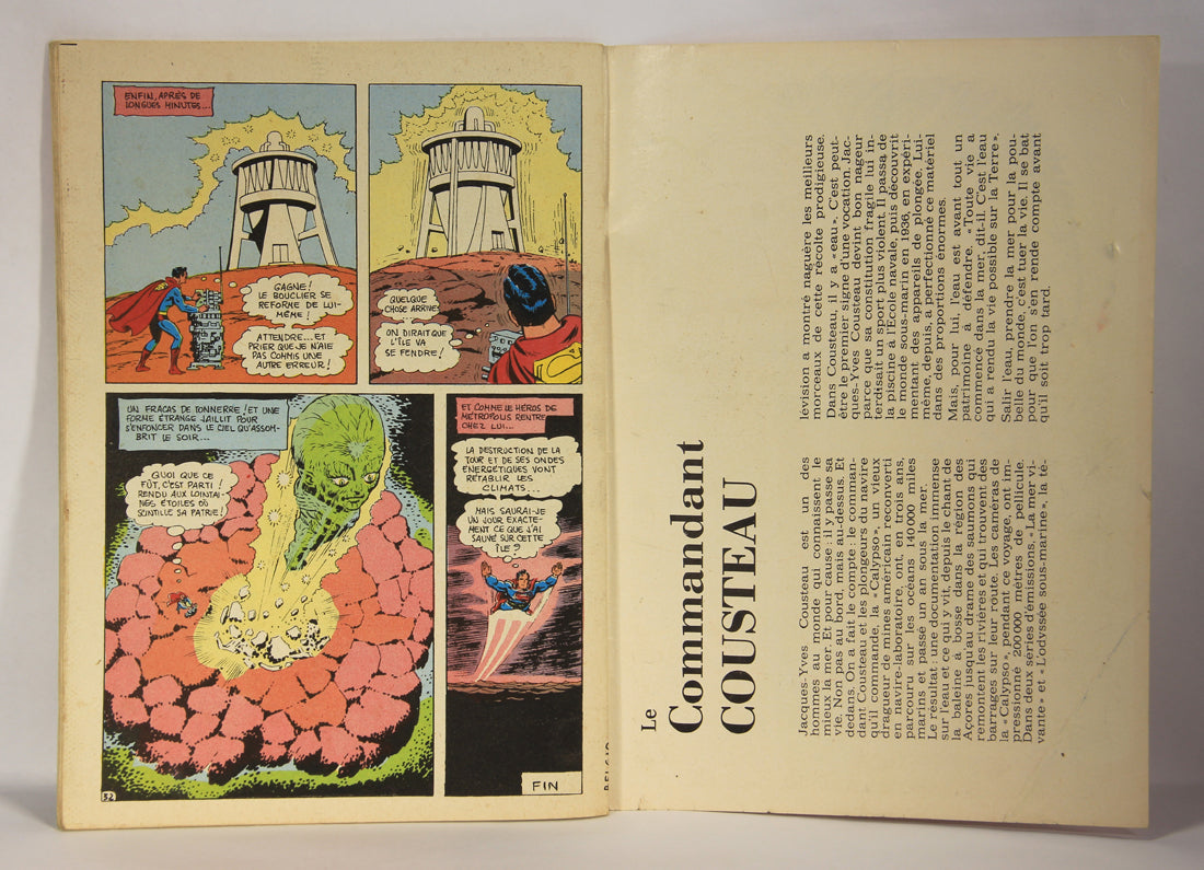 Superman No 60 Bronze Age 1972 Interpresse French Comic Book ACIDIC ODOR L019459
