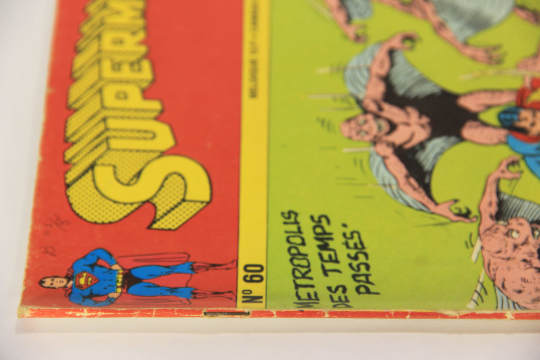 Superman No 60 Bronze Age 1972 Interpresse French Comic Book ACIDIC ODOR L019459