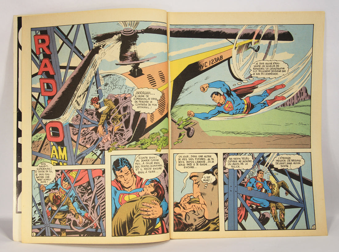 Superman No 61 Bronze Age 1972 Interpresse French Comic Book ACIDIC ODOR L019460