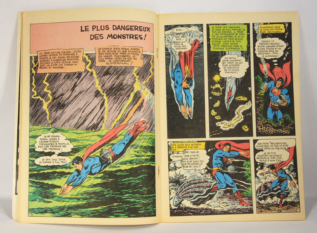 Superman No 61 Bronze Age 1972 Interpresse French Comic Book ACIDIC ODOR L019460