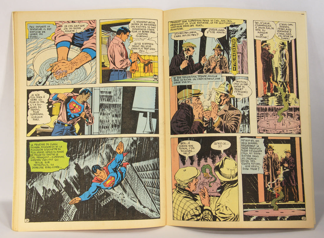 Superman No 61 Bronze Age 1972 Interpresse French Comic Book ACIDIC ODOR L019460