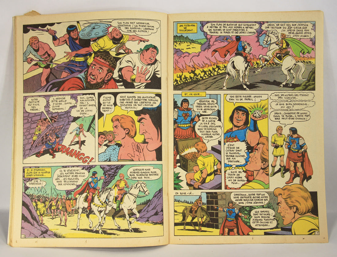 Superman No 82 Bronze Age 1972 Interpresse French Comic Book ACIDIC ODOR L019461