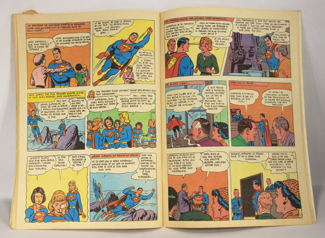 Superman No 82 Bronze Age 1972 Interpresse French Comic Book ACIDIC ODOR L019461