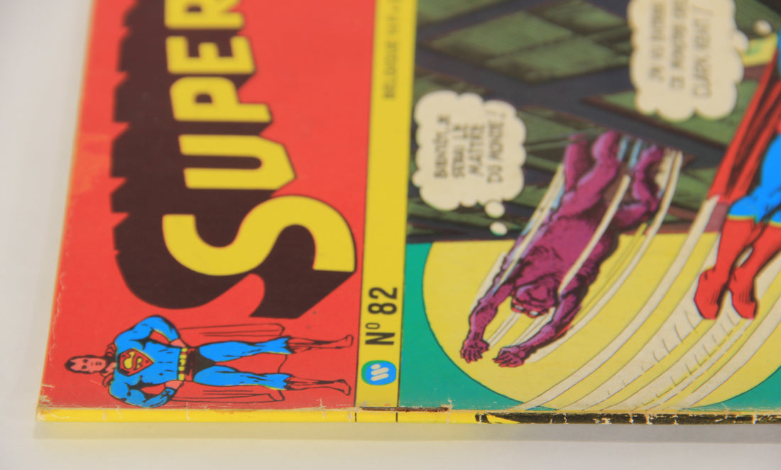 Superman No 82 Bronze Age 1972 Interpresse French Comic Book ACIDIC ODOR L019461