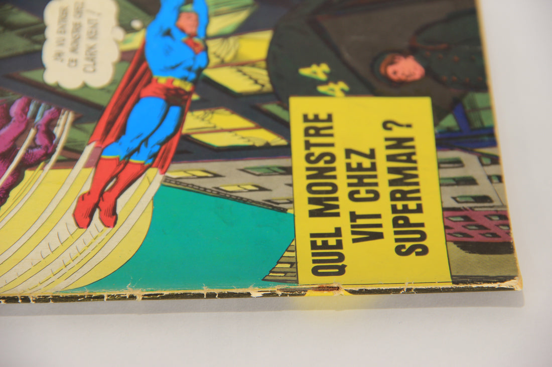 Superman No 82 Bronze Age 1972 Interpresse French Comic Book ACIDIC ODOR L019461