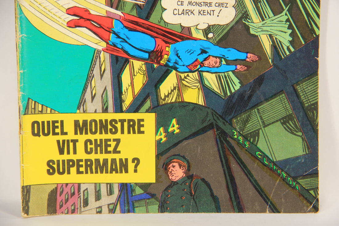 Superman No 82 Bronze Age 1972 Interpresse French Comic Book ACIDIC ODOR L019461