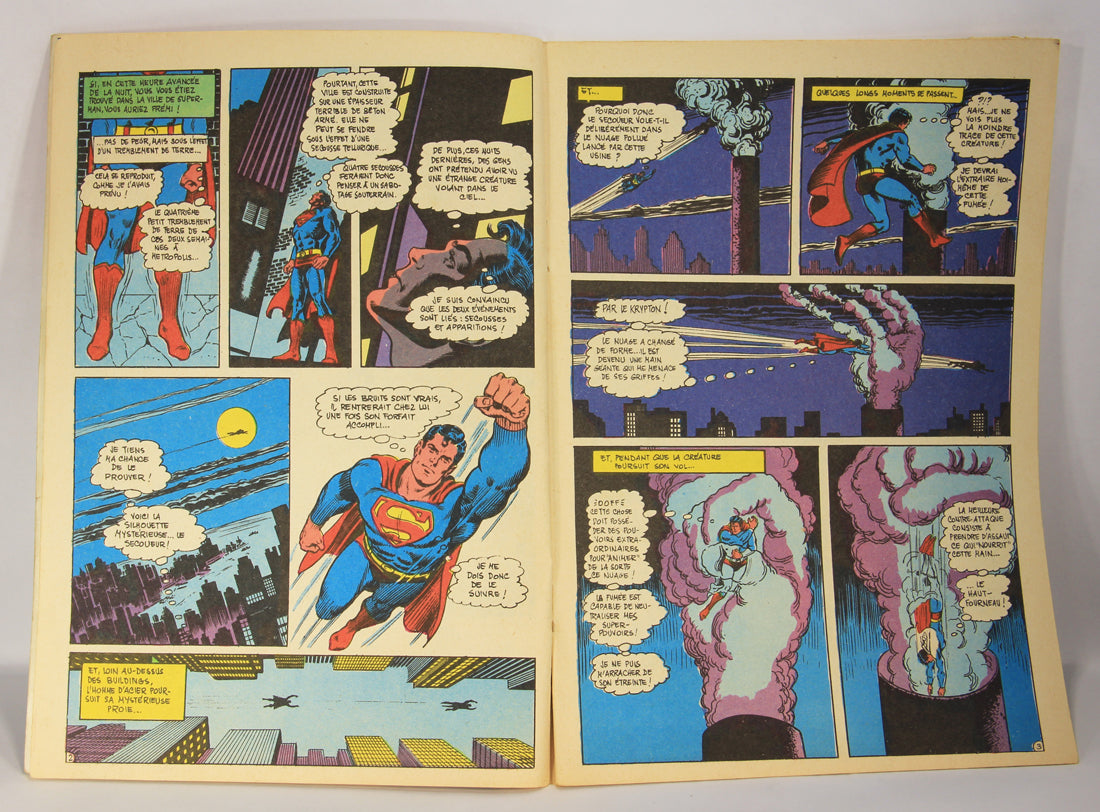 Superman No 82 Bronze Age 1972 Interpresse French Comic Book ACIDIC ODOR L019461
