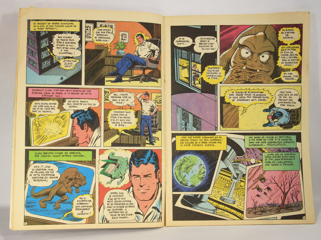 Superman No 82 Bronze Age 1972 Interpresse French Comic Book ACIDIC ODOR L019461