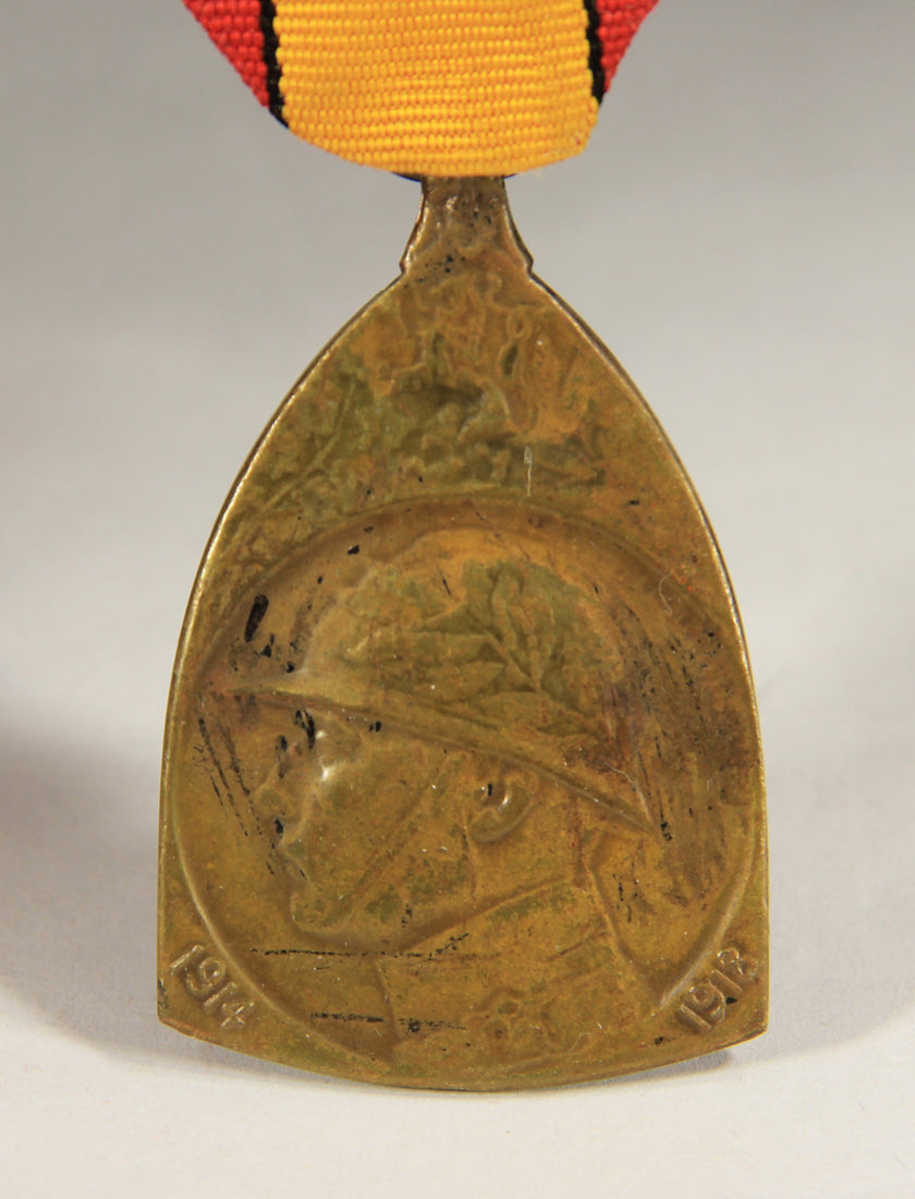 Belgium 1919 WWI Commemorative Medal Of The War 1914-1918 - Bronze L019462