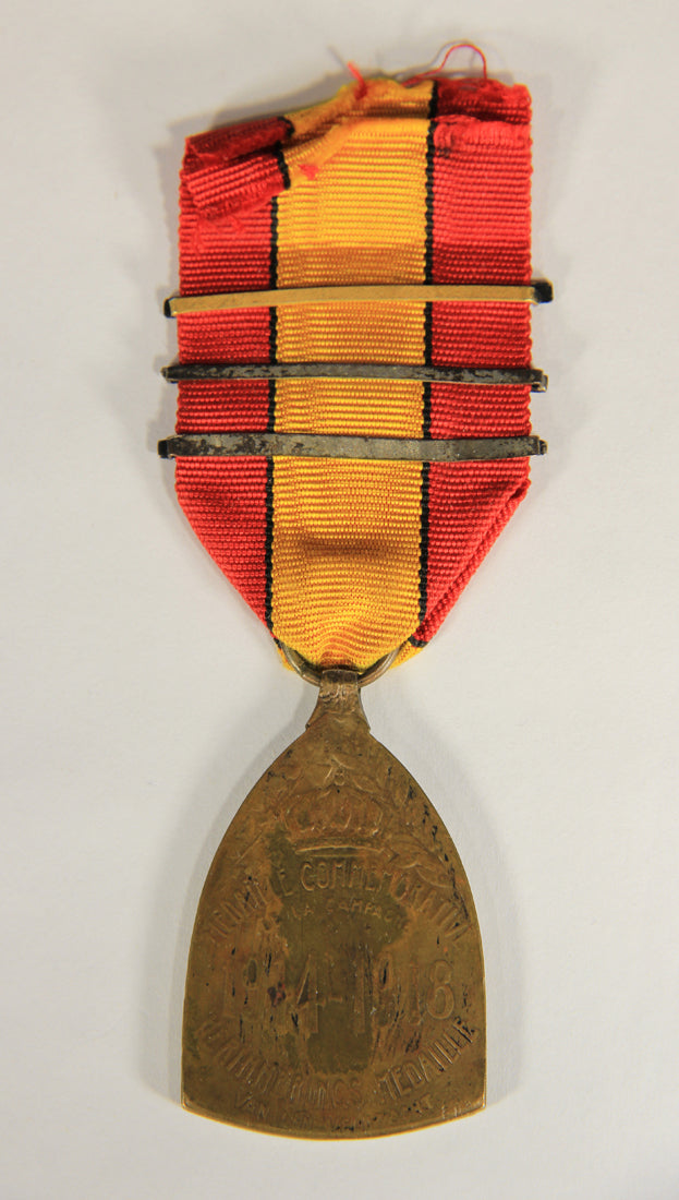 Belgium 1919 WWI Commemorative Medal Of The War 1914-1918 - Bronze L019462