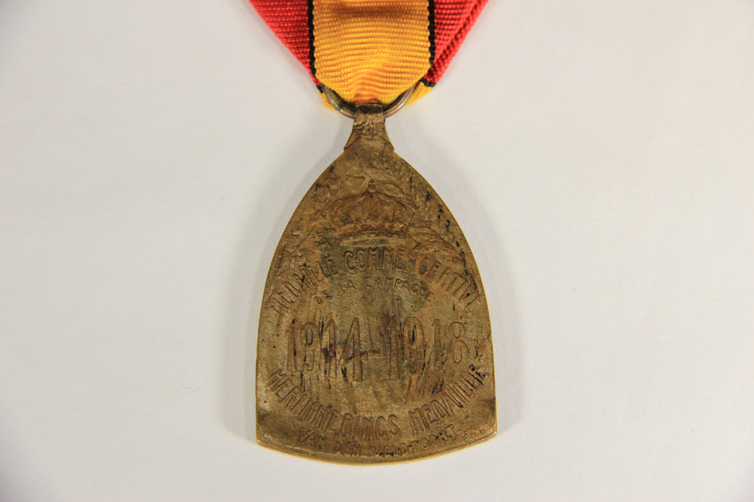 Belgium 1919 WWI Commemorative Medal Of The War 1914-1918 - Bronze L019462