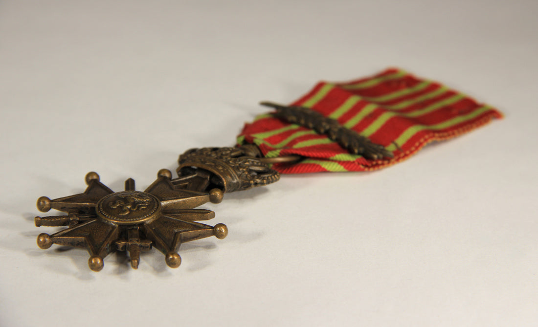 Belgium 1915 War Cross WWI 1914-1918 With Palm - Belgique Croix De Guerre Bronze L019463